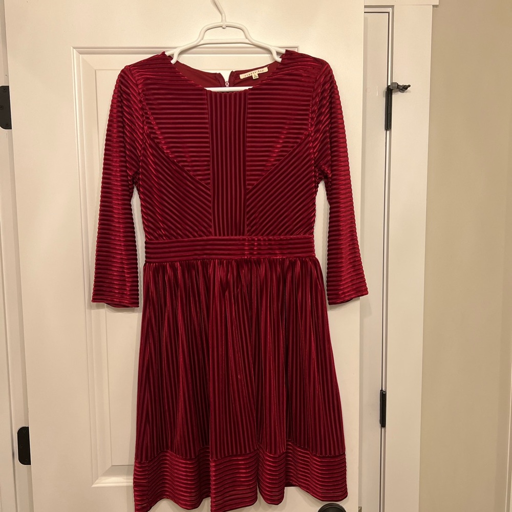 Copper key velvet dress. Size Large